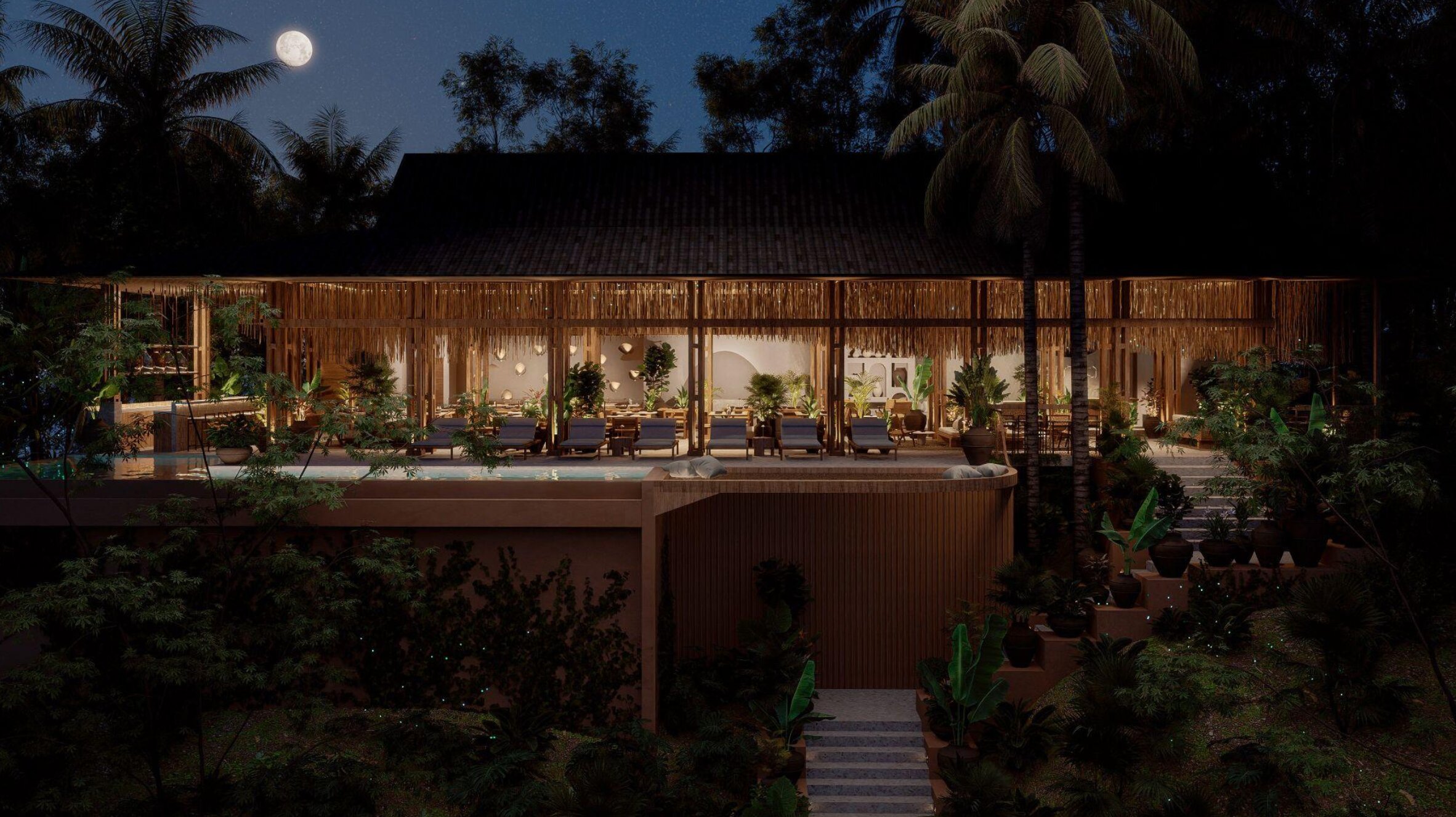 Tiki Villas Rainforest Lodge & Spa-泳池