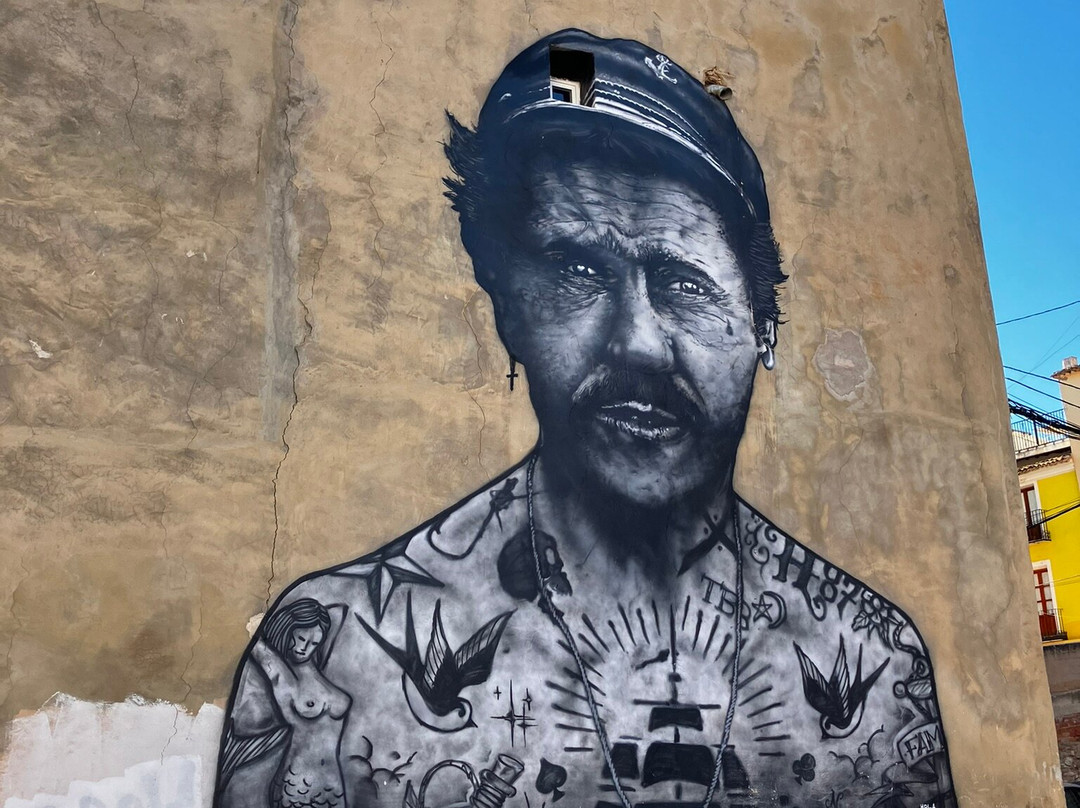 Mural Marinero Tatuado und andere-Villajoyosa必去景点