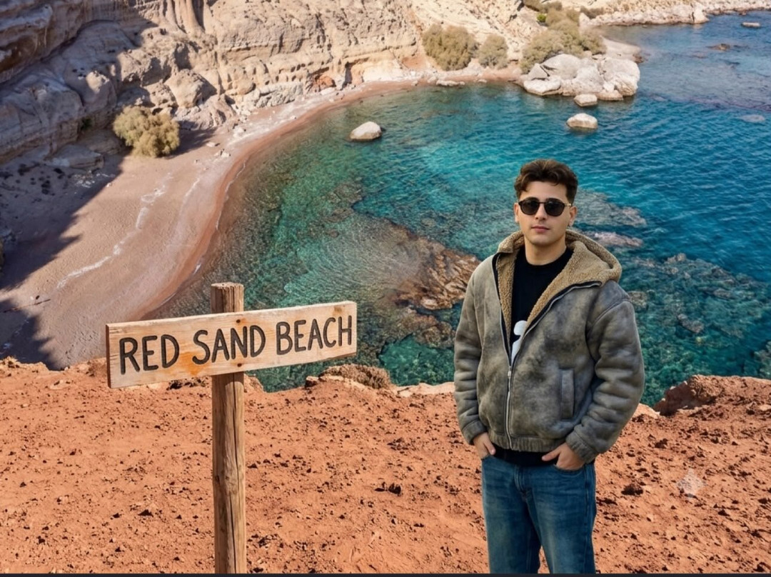Red Sand Beach-Archangelos必去景点