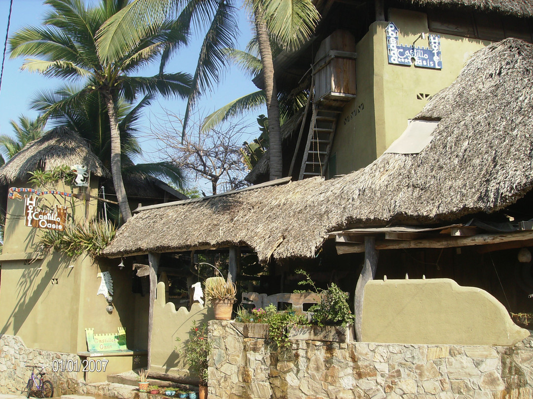 Zipolite酒店住宿-Posada Castillo Oasis