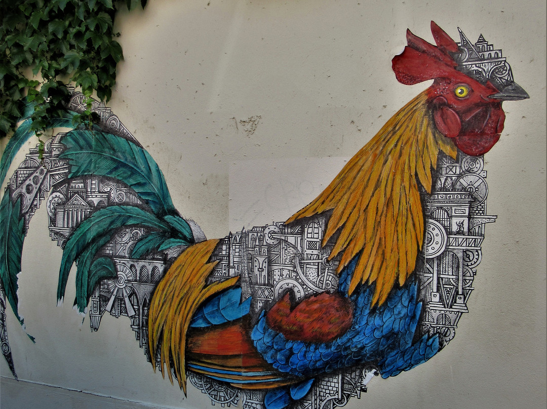 Fresque "le Coq"-蒙特勒伊必去景点