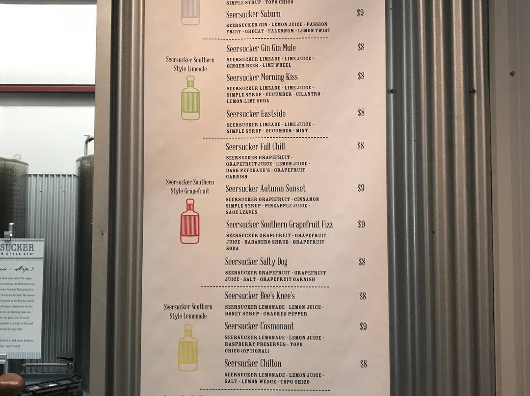 Seersucker Gin Distillery-圣安东尼奥市必去景点