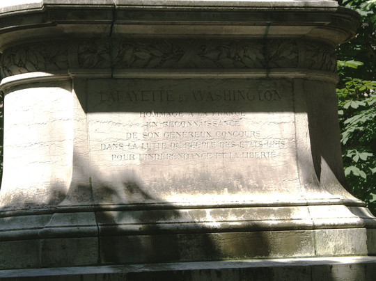 Le monument a Washington et La Fayette-巴黎必去景点