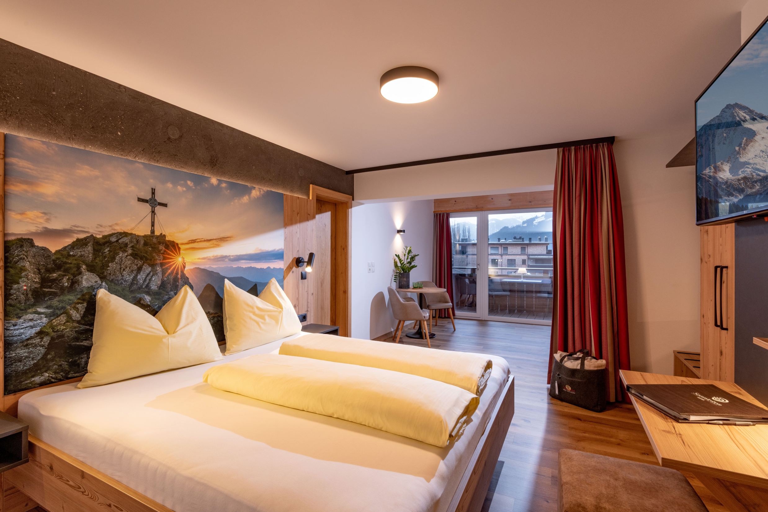 Das Sonnleiten Ski- Und Motorradhotel Bruck im Zillertal-客卧