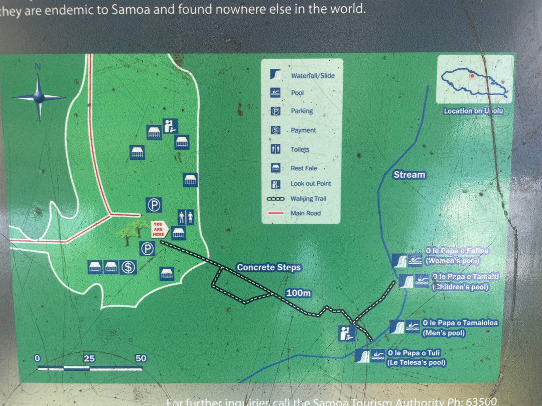 Papaseea Sliding Rock-阿皮亚必去景点