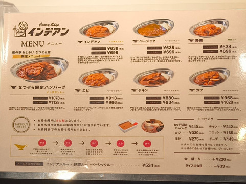 カレーショップインデアン なつぞら店