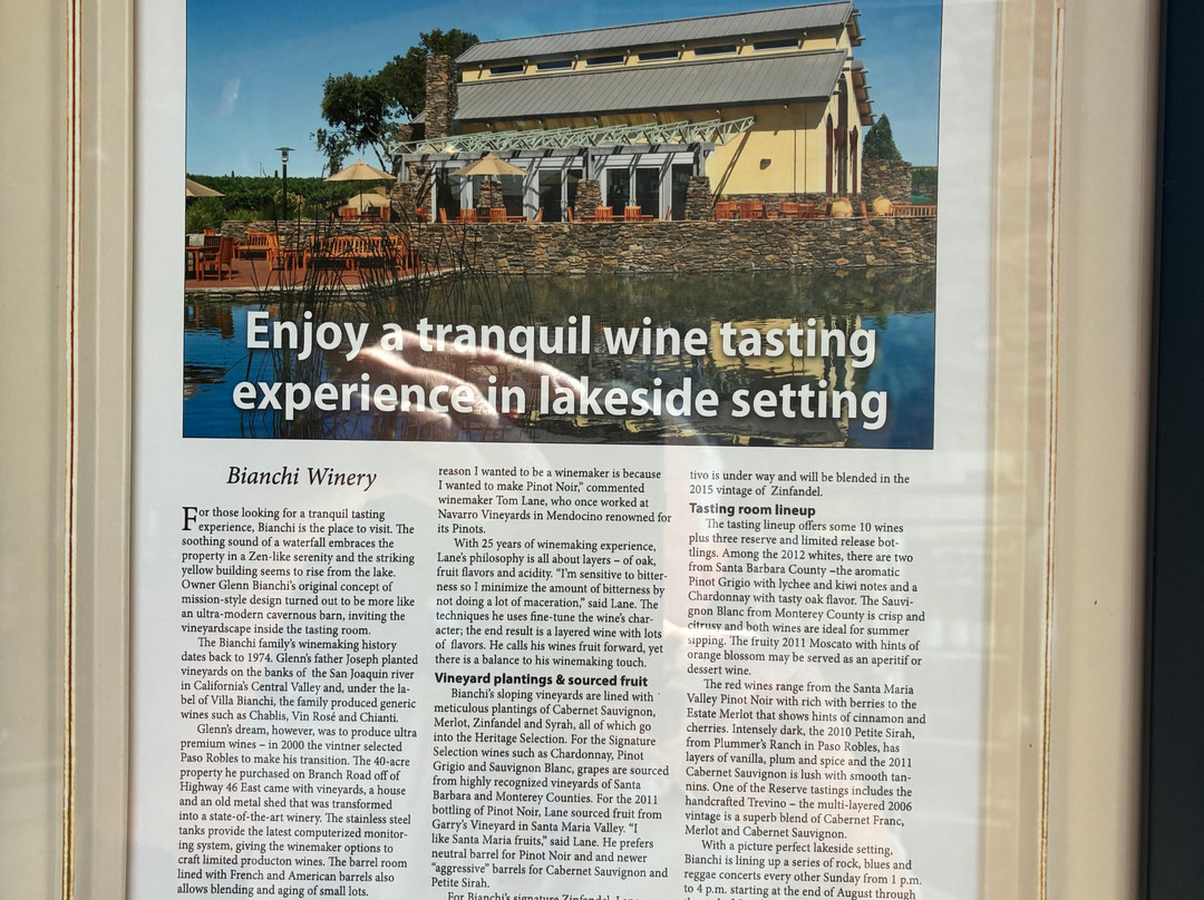 Bianchi Vineyard and Winery-帕索罗布尔斯必去景点