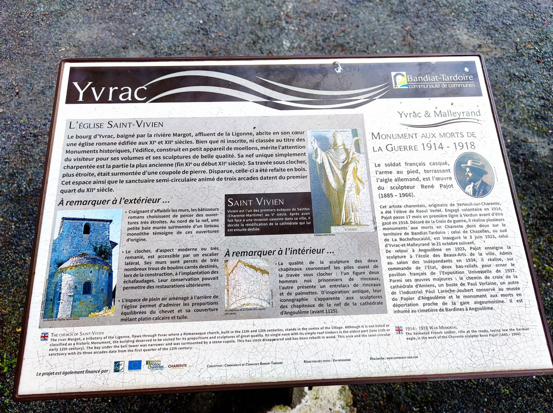 Eglise St Vivien d'Yvrac