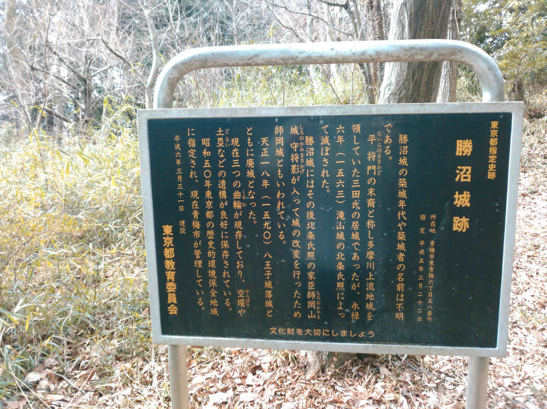 Katsunuma Castle Ruins-青梅市必去景点