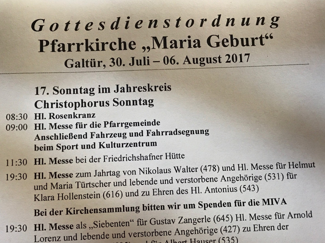 Pfarrkirche Galtuer景点图片