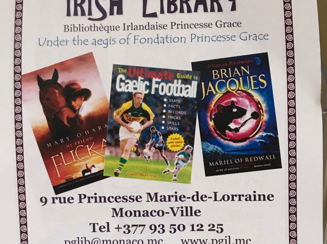 Princess Grace Irish Library-摩纳哥城必去景点