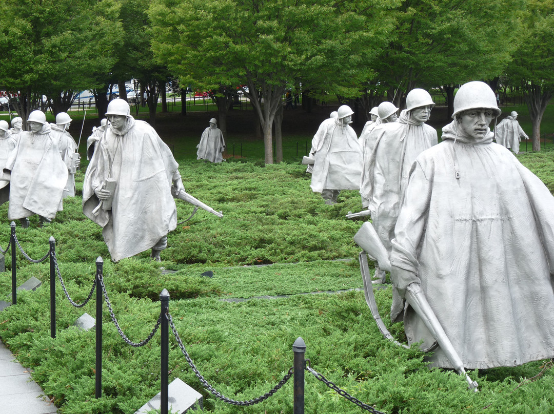 韩战军人纪念碑-华盛顿特区必去景点