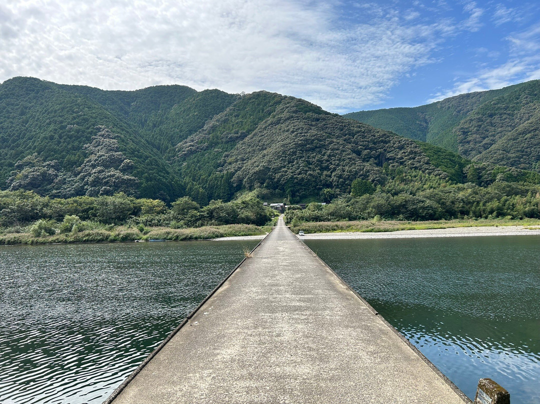 Takase Submersible Bridge-四万十市必去景点