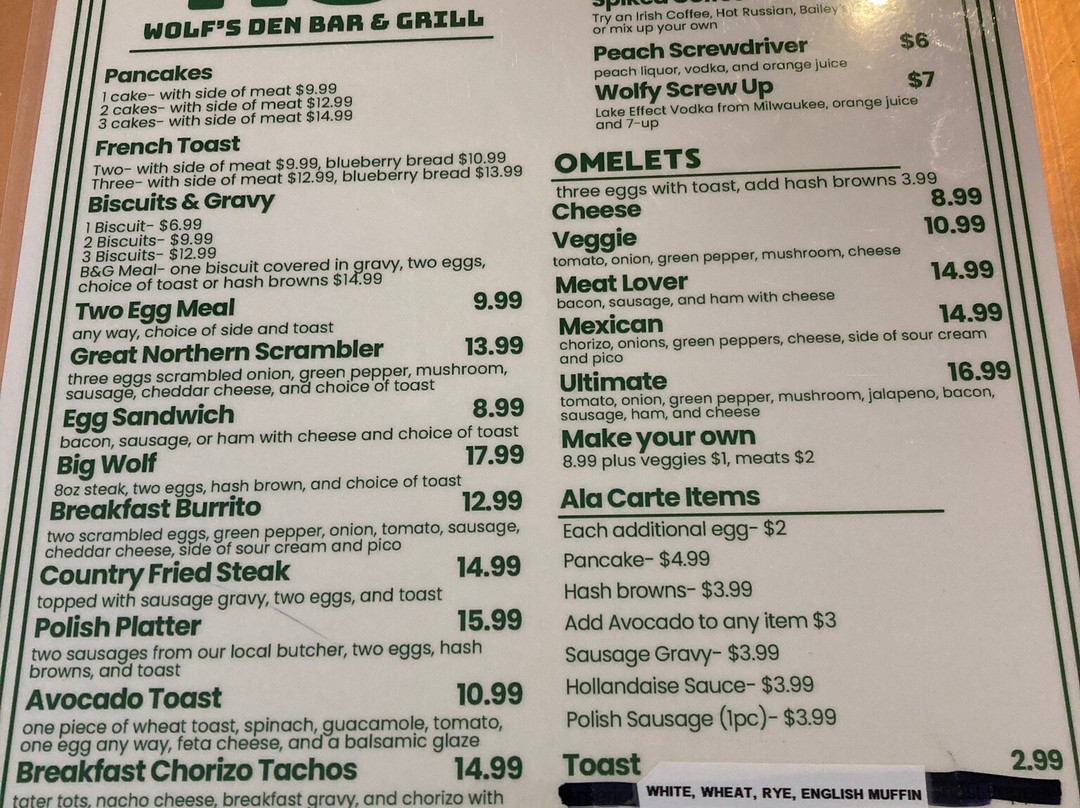 Wolf's Den Bar & Grill