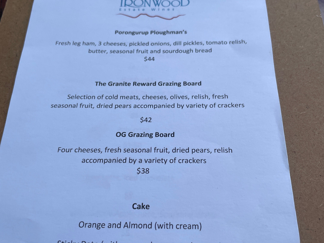 Ironwood Estate Wines-Porongurup必去景点