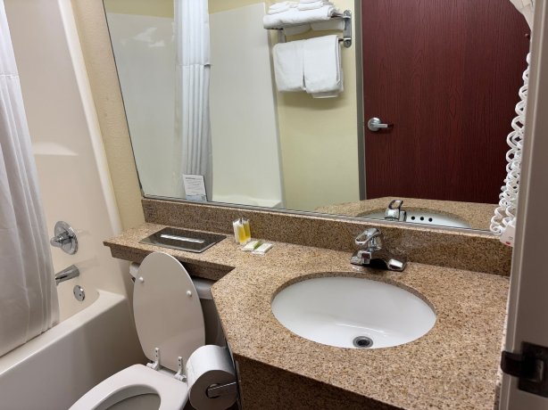 印第安纳波利斯机场温德姆麦客达酒店-浴室