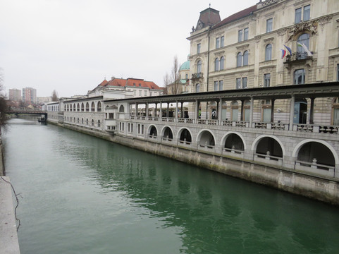 River Ljubljanica Kanal-卢布尔雅那必去景点