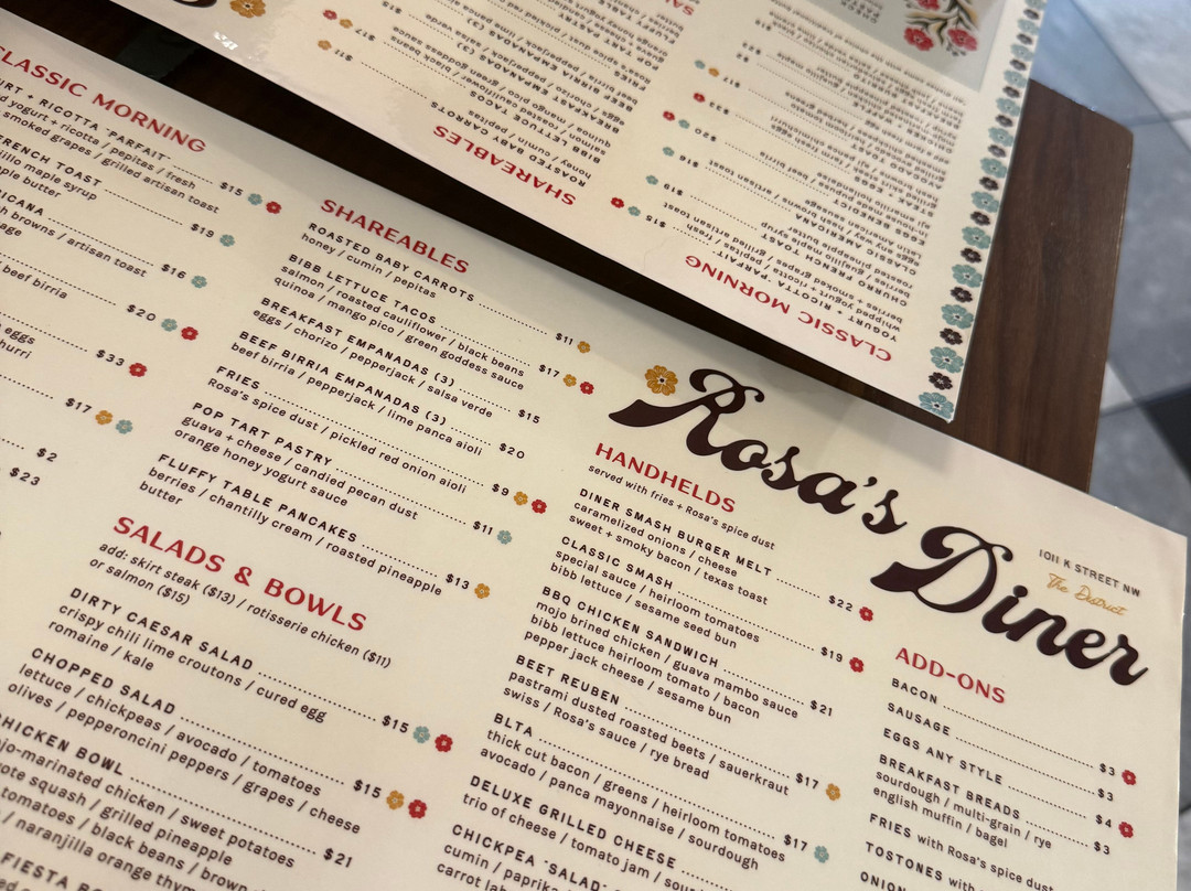 Rosa's Diner A Modern Latin American Diner