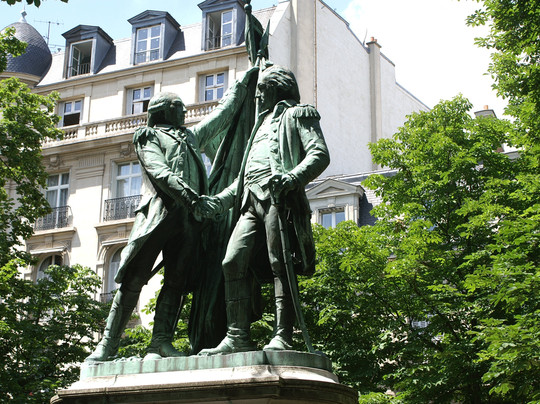 Le monument a Washington et La Fayette-巴黎必去景点
