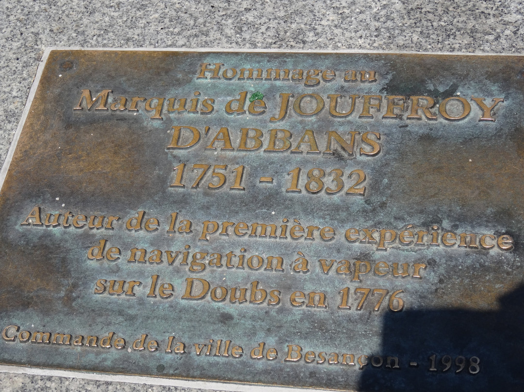 Statue du marquis Jouffroy d'Abbans-贝桑松必去景点