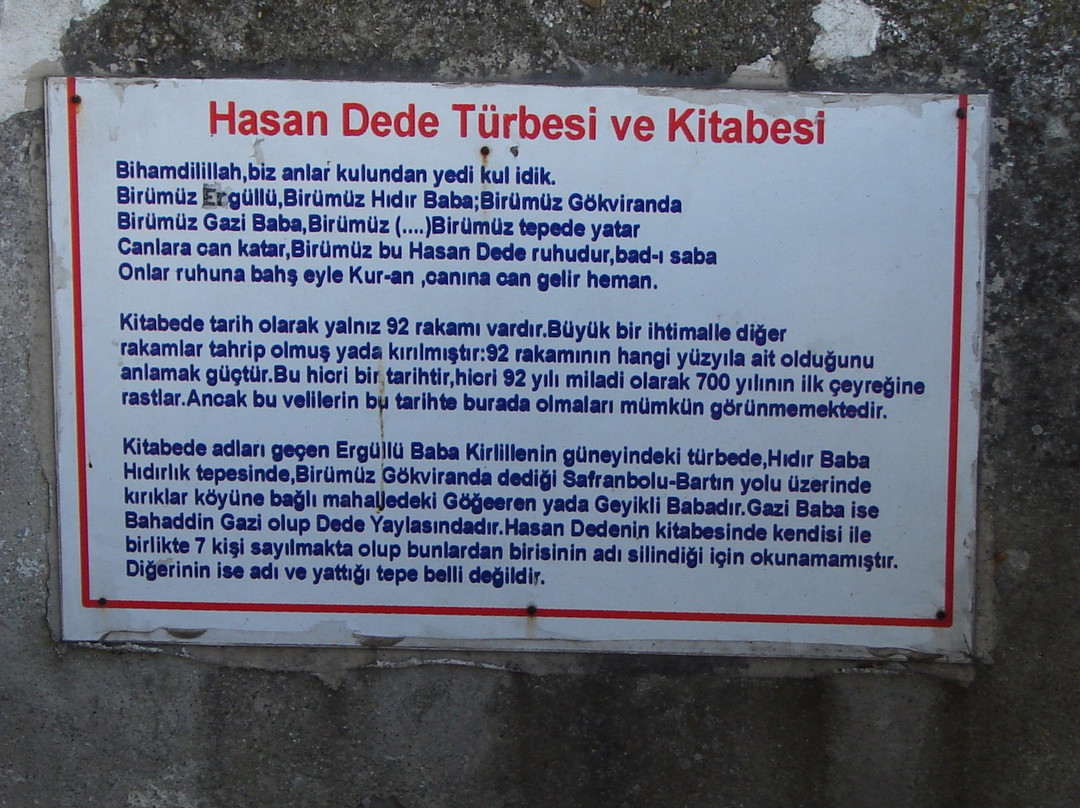 Hasan Dede Turbesi-萨夫兰博卢必去景点