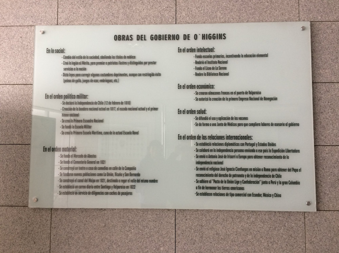 Cripta de Bernardo O'Higgins-圣地亚哥必去景点