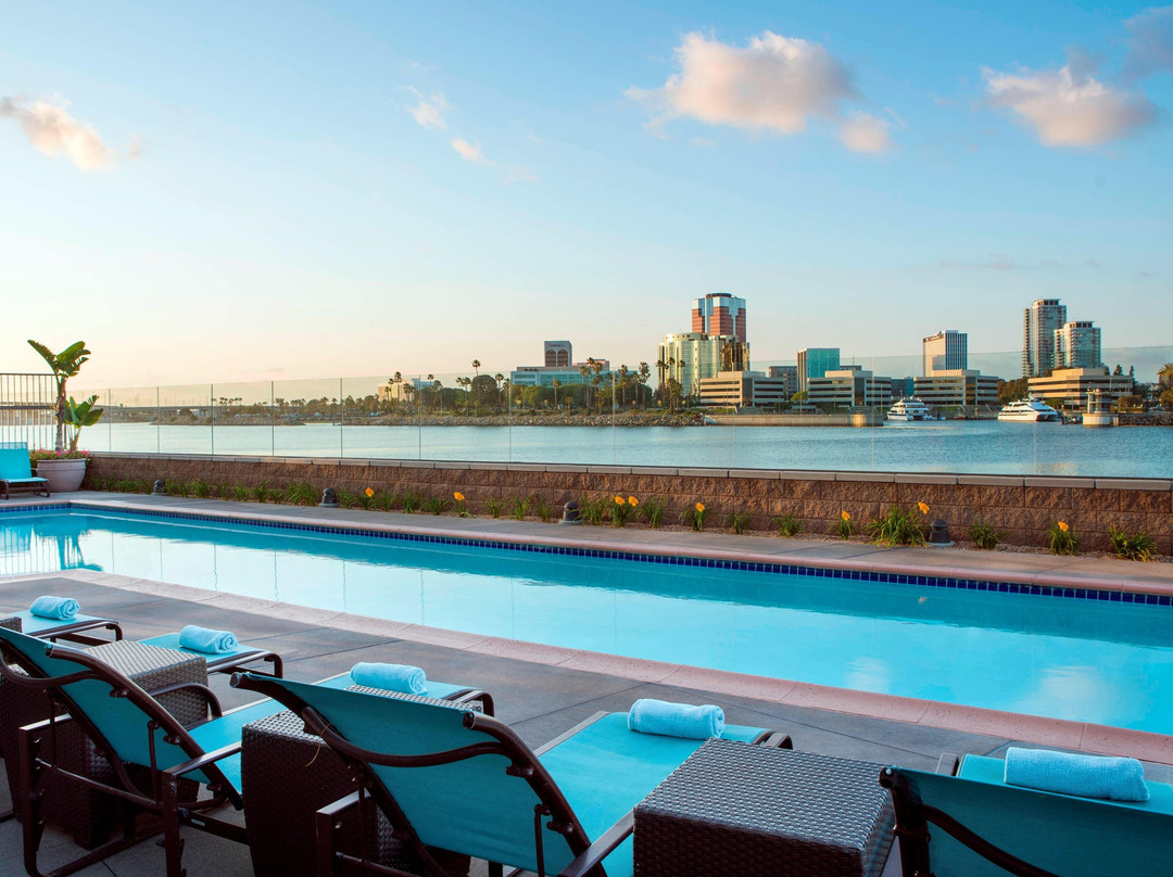 长滩酒店住宿-长滩市区万豪家居酒店