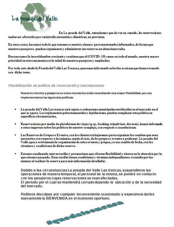 La Posada del Valle Las Trancas主图