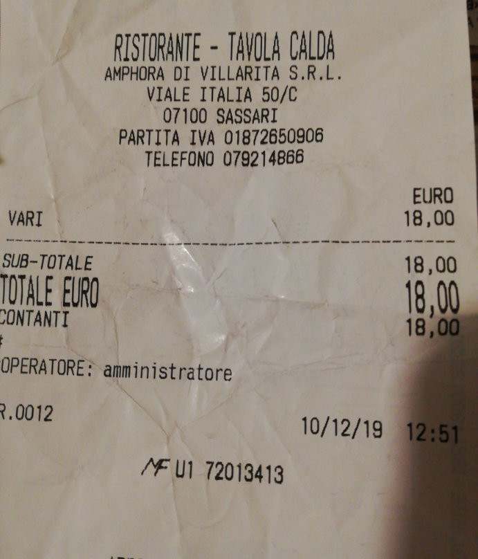 Ristorante - Tavola Calda Amphora