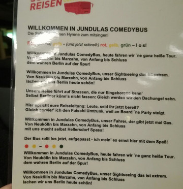Schroder Reisen Comedy Bus-柏林必去景点