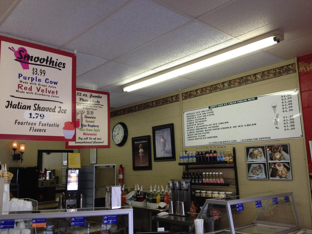 Bloomingdale餐馆和美食-Happy Days Ice Cream Parlor