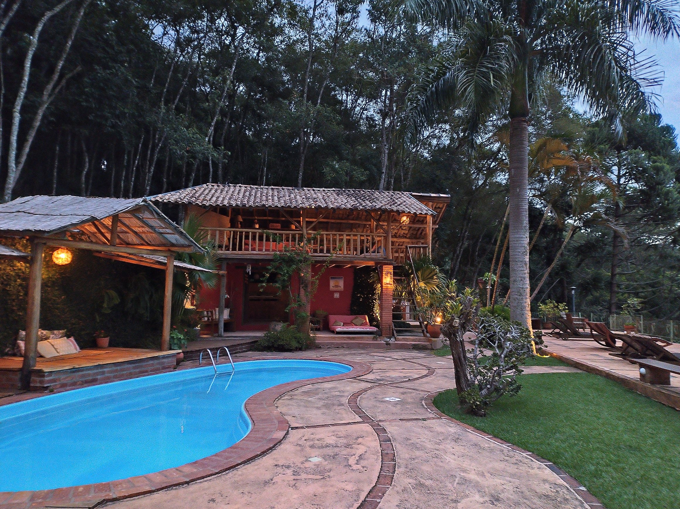 Champagny Pousada & Restaurante-泳池