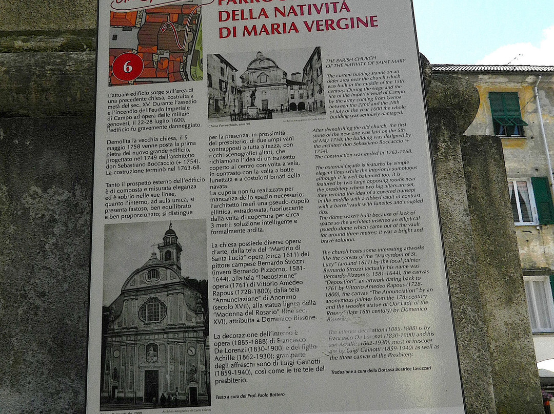 Chiesa della Natività di Maria Vergine-Campo Ligure必去景点