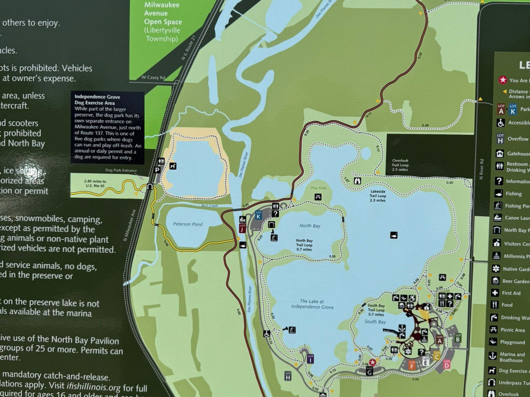 Independence Grove Forest Preserve-Libertyville必去景点