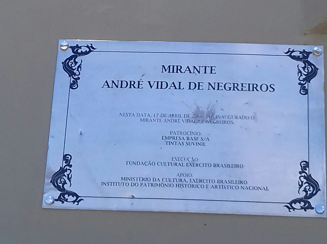 Mirante Andre Vidal de Negreiros-Jaboatao dos Guararapes必去景点