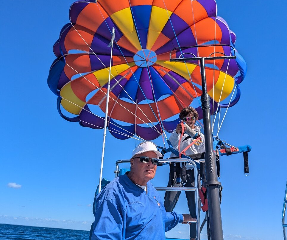 Mackinaw City Parasailing-麦基诺城必去景点
