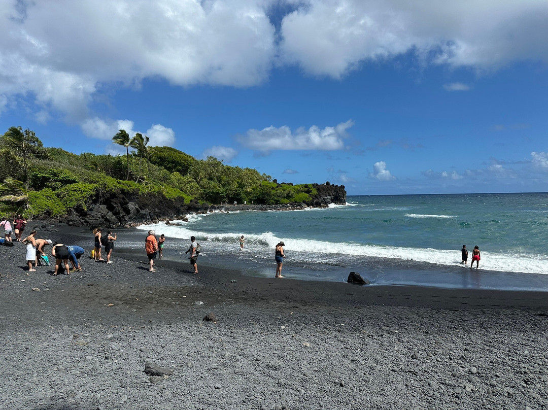 Honokalani Black Sand Beach景点图片