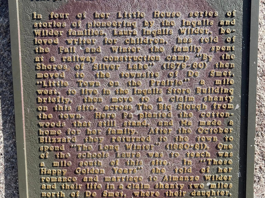 Ingalls Homestead - Laura's Living Prairie-De Smet必去景点