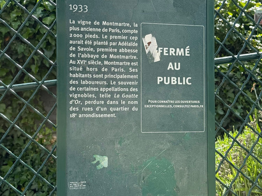 蒙马特葡萄园-巴黎必去景点