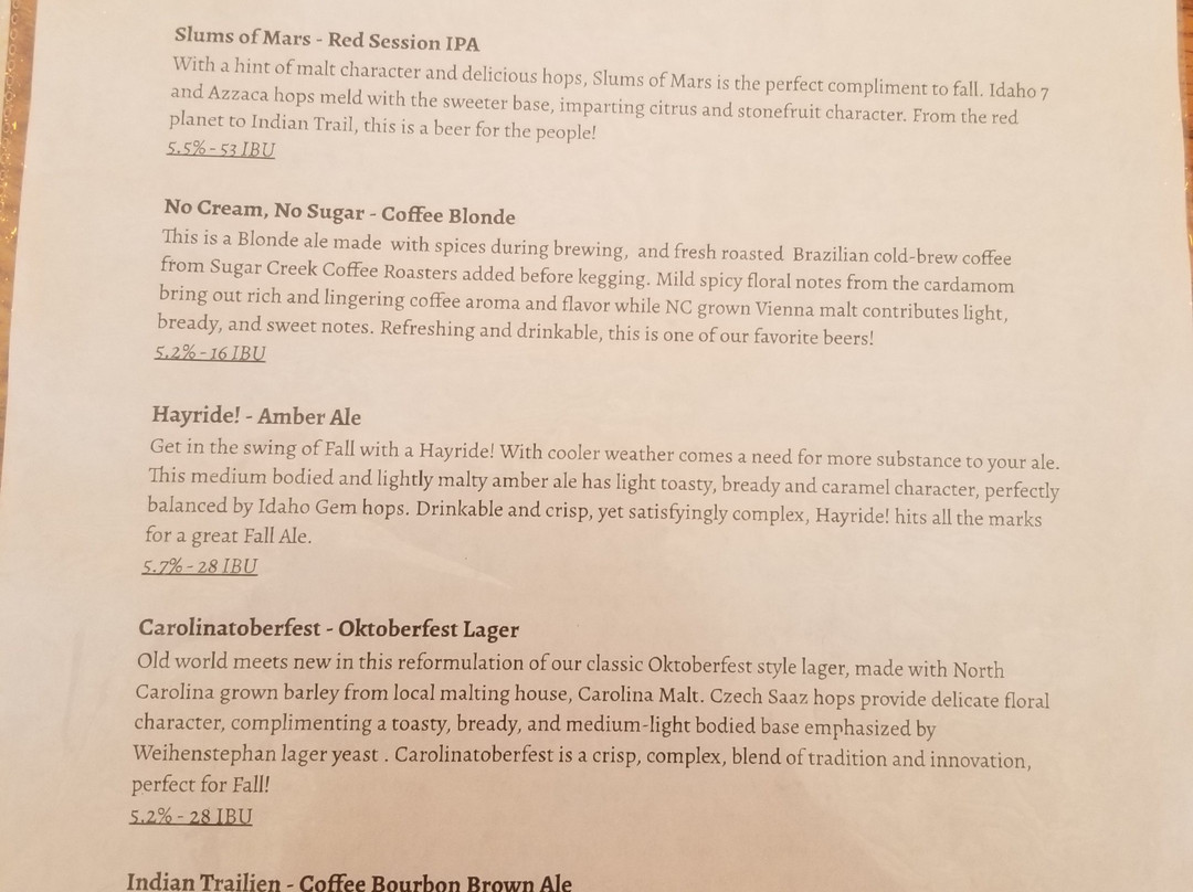 Sweet Union Brewing-Indian Trail必去景点