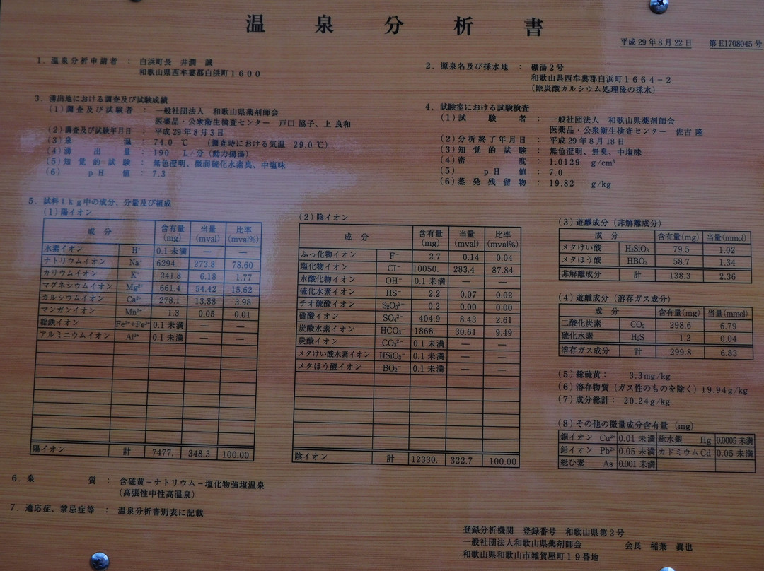 Tsukumoto Ashiyu-白滨町必去景点