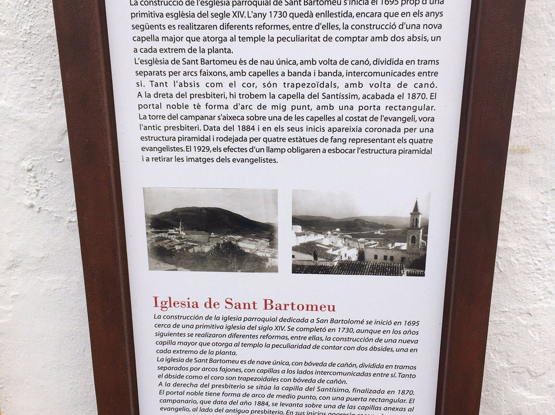 Església de Sant Bartomeu-Ferreries必去景点