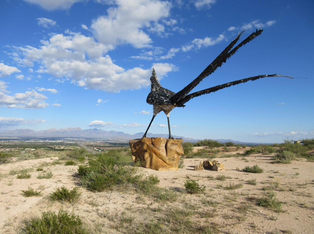 新墨西哥旅游景点-Recycled Roadrunner Sculpture