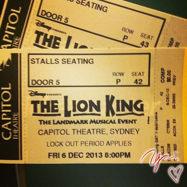 The Lion King-悉尼必去景点