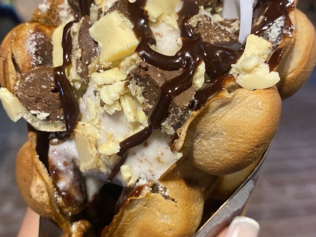 Bubble waffles do morro