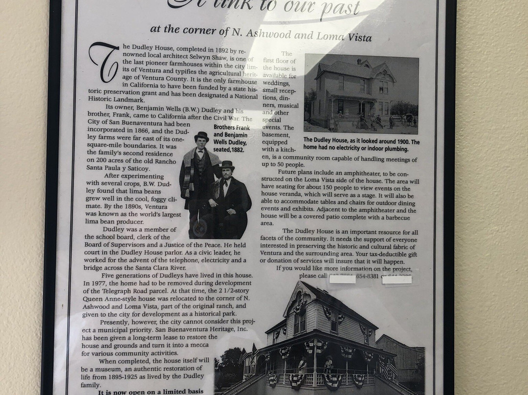 Dudley House Historical Museum-文图拉县必去景点