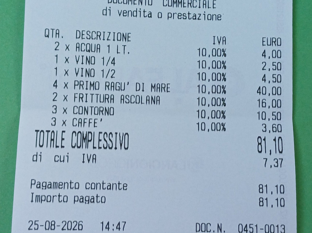 Trattoria Sammartommè
