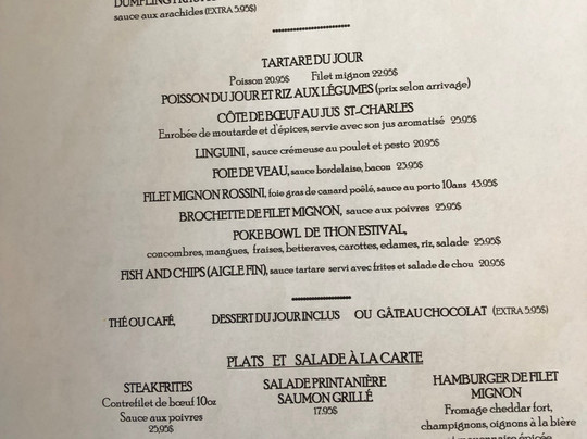 Sainte-Therese餐馆和美食-Steakhouse St-Charles & Tartares