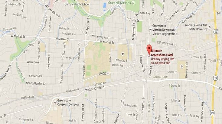 戈尔兹伯勒酒店住宿-The Biltmore Greensboro