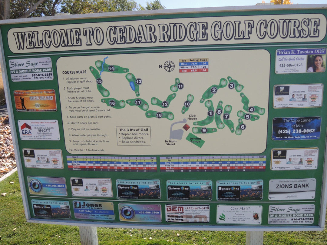 Cedar Ridge Golf Course-锡达城必去景点